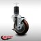 Service Caster 4'' SS Maroon Poly Swivel 1-5/8'' Expanding Stem Caster with Brake SCC-SSEX20S414-PPUB-MRN-TLB-158 - alternate 4